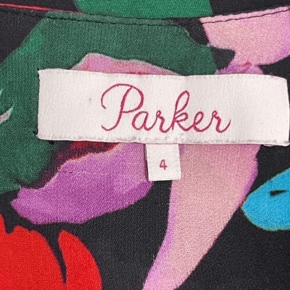 Parker Cora Floral Silk Blend Maxi‎ Dress 4 - Picture 11 of 13